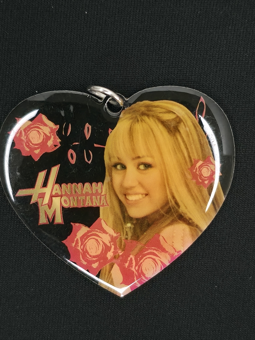 Disney Hannah Montana Heart Pendant Necklace Charm Y2K Nostalgia 2” 2009